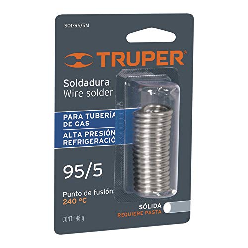 Mini soldadura sólida 95/5 para tubería de gas, 48 g 13289