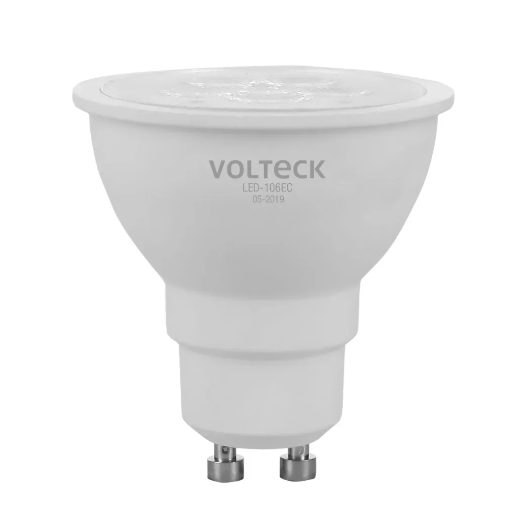 LAMPARA LED 6W TIPO MR 16 BASE GU10 LUZ CALIDA VOLTECK (TRUPER) 46218